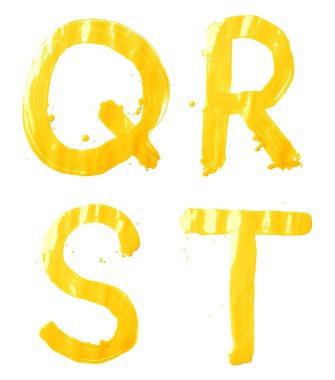 Karakter kümesi Q, R, S, T harfi