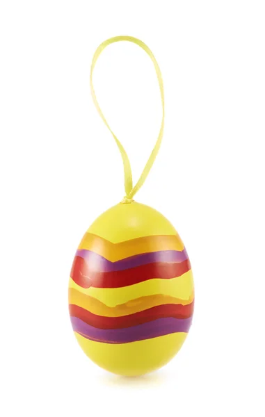 Easter egg with a loop ribbon — Stock Photo, Image
