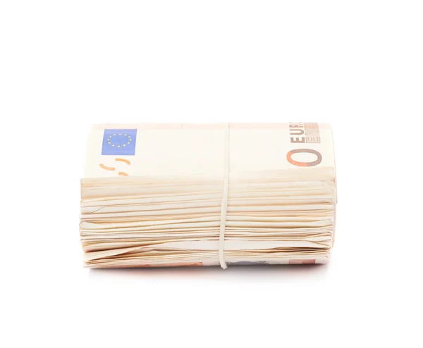 50 euro banknot yığını — Stok fotoğraf