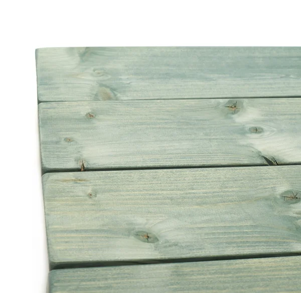 Donkere groene verf bekleed houten planken — Stockfoto