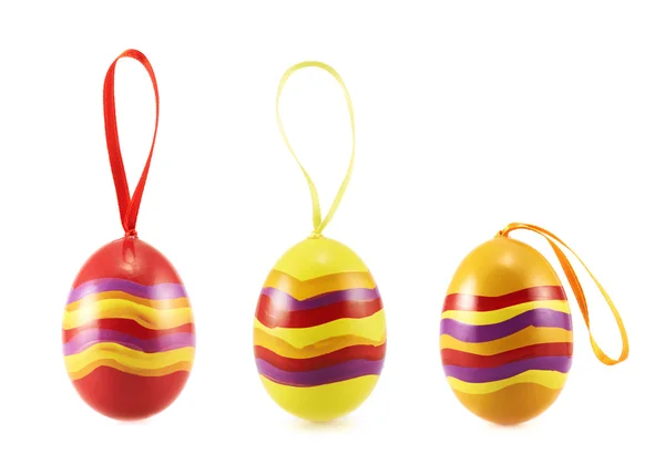 Easter egg with a loop ribbon set — Stock Photo, Image