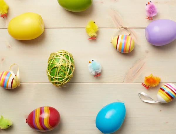 Více složení dekorace velikonoční vajíčko — Stock fotografie