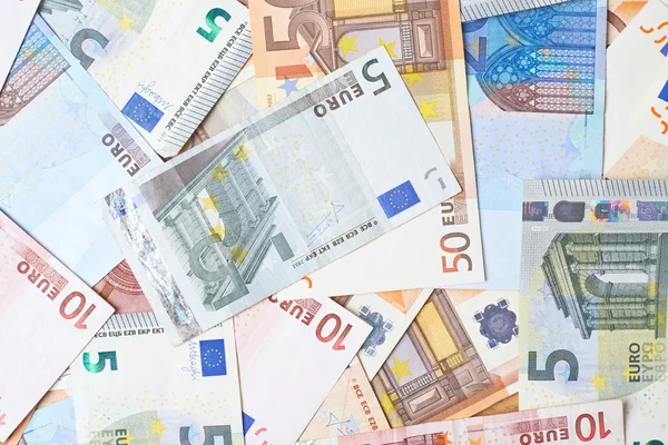 Surface covered with euro banknotes — Stock Photo, Image