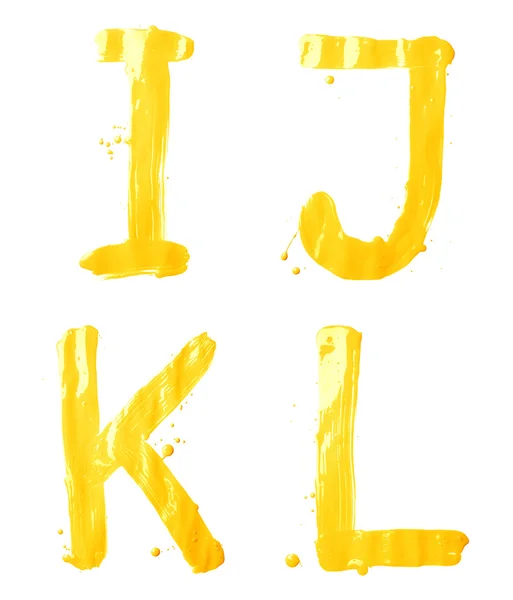 I, J, K, L jeu de caractères lettre — Photo