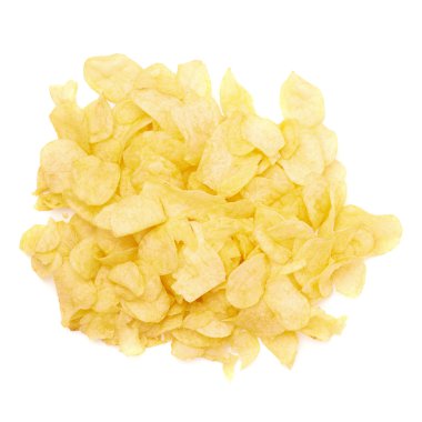 Birden fazla patates cipsi yığını