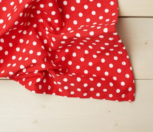 Mantel o toalla sobre la mesa de madera —  Fotos de Stock