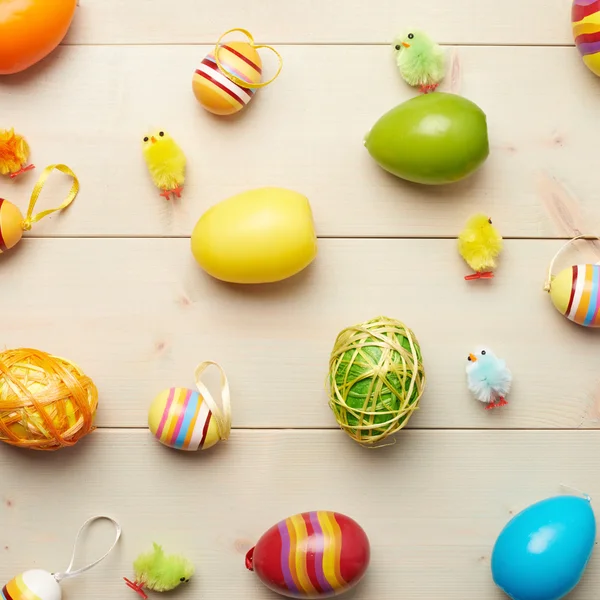 Multiple Easter egg decorations composition — Stock Photo, Image