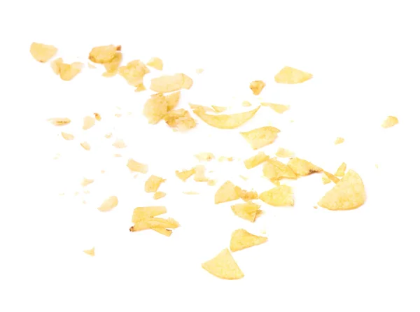 Potato chips smulor och matrester — Stockfoto