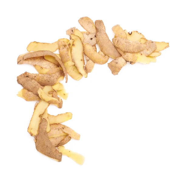 Куча картофельных кожур — стоковое фото