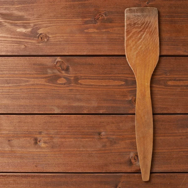 Composición de espátula de madera —  Fotos de Stock