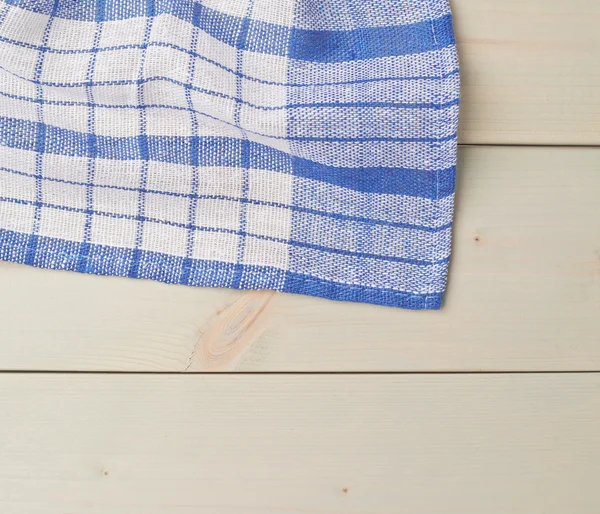 Handdoek over de houten tafel — Stockfoto