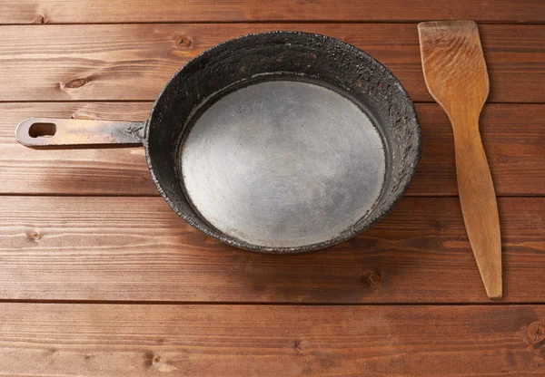 Старая сковорода — стоковое фото