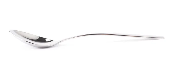 Stainless steel glossy spoon — Stock Photo, Image