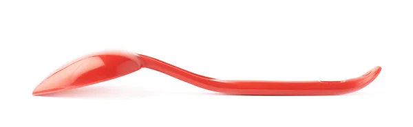 Red plastic kitchen scoop — Stock Photo, Image