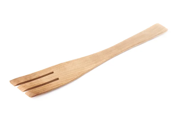 Espátula de tenedor de madera usada — Foto de Stock
