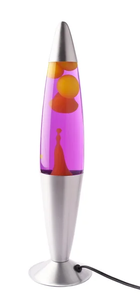 Lávová lampa růžová magneta — Stock fotografie