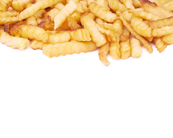 Haufen von mehreren welligen Pommes frites — Stockfoto