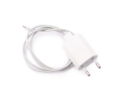 Beyaz usb adaptör şarj
