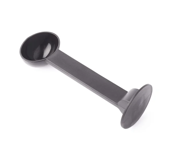 Black plastic espresso coffee tamper — Stock Photo, Image