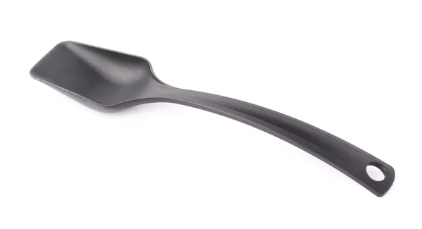 黑色塑料厨房勺 — 图库照片