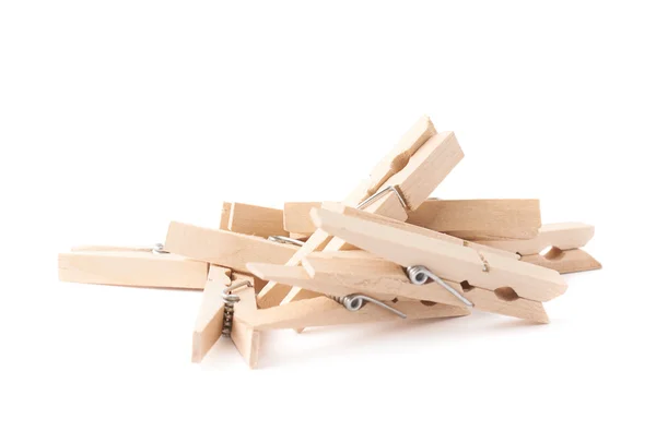 Wooden clothespin composition — Stock Photo, Image