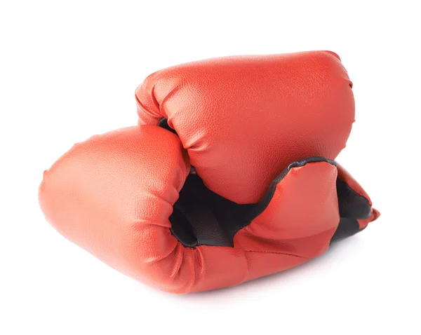 Two red boxing gloves composition — Stock Photo, Image