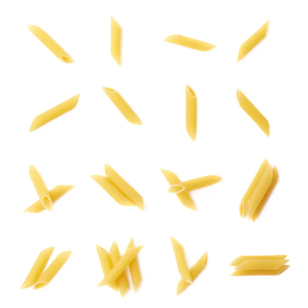 Ensemble de pâtes simples penne — Photo