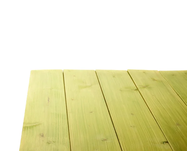 Groene verf bekleed houten planken — Stockfoto