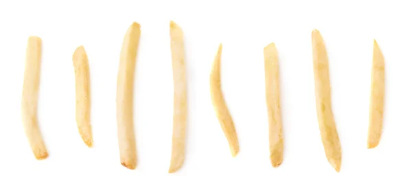 Set of single french fries — Stock Photo, Image