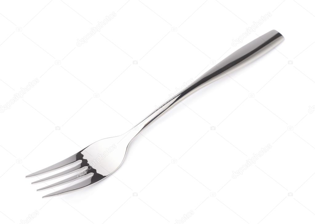 Stainless steel glossy metal fork