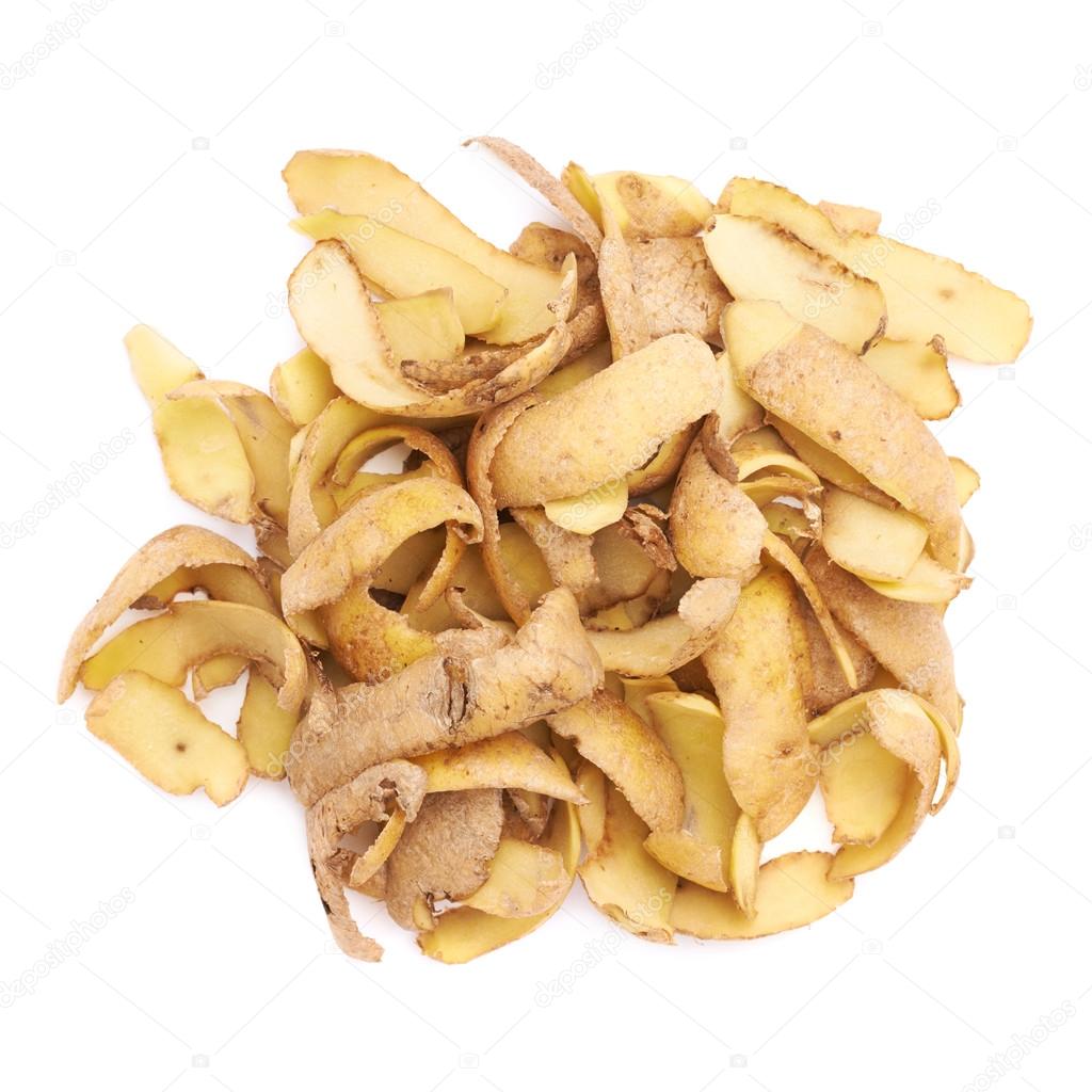 Pile of potato peels