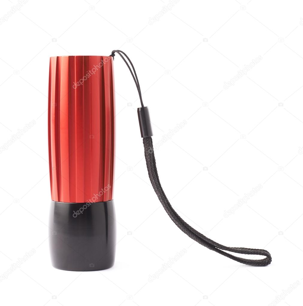 Red pocket flashlight