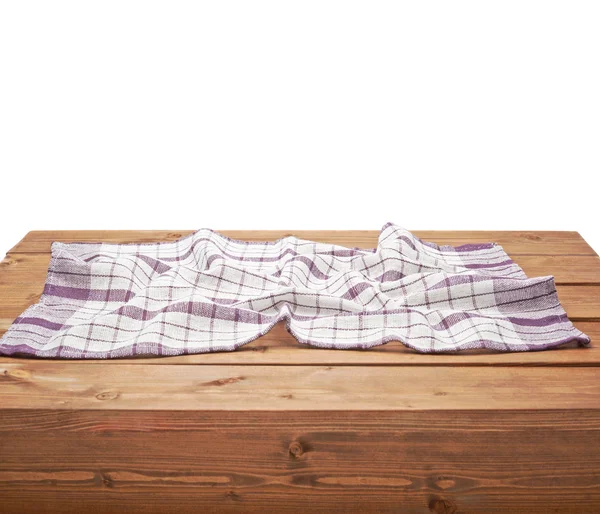 木製のテーブルの上のタオル — ストック写真