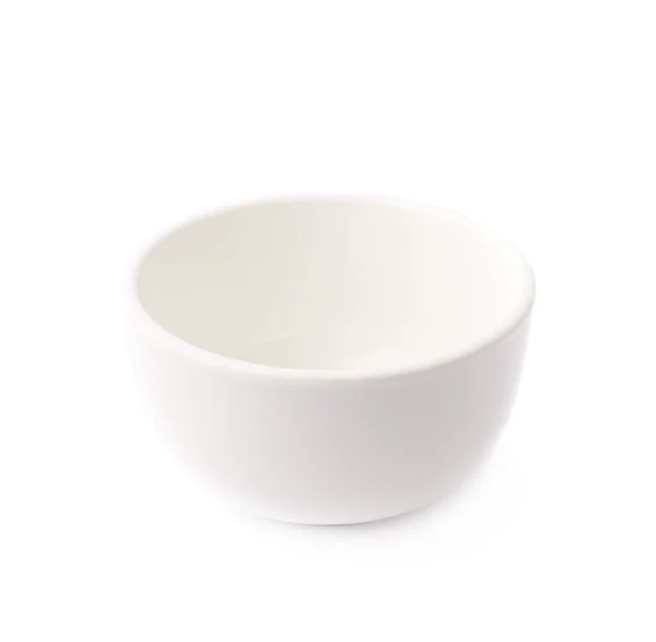 Маленькая белая керамическая чаша — стоковое фото