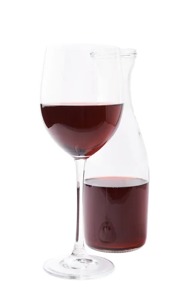 Wine glass and bottle — Stock Photo, Image