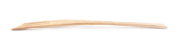 Använt trä gaffel spatel — Stockfoto
