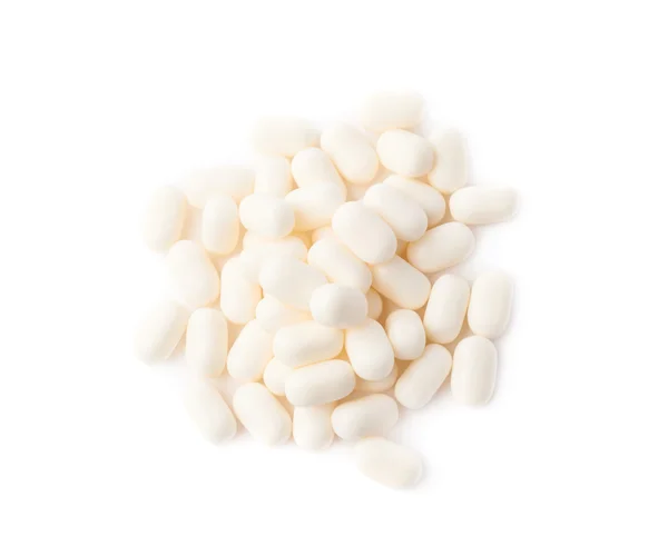 Beyaz nane dregee şekerler — Stok fotoğraf