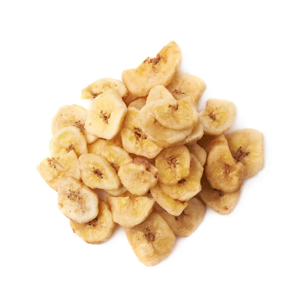 Σωρό από ξερά σε φέτες μπανάνας σνακ — Φωτογραφία Αρχείου