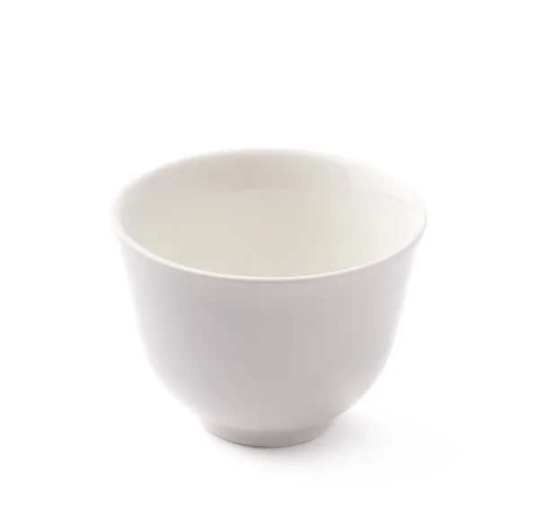 Piccola ciotola in ceramica bianca — Foto Stock