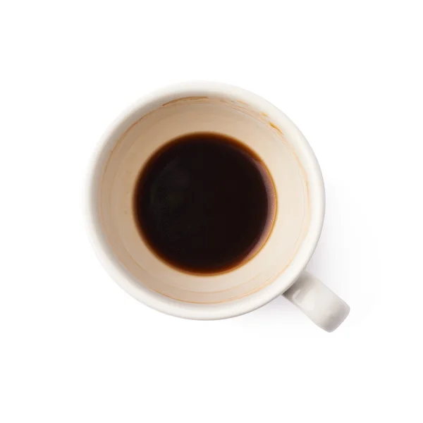 Used empty cup of coffee — Stock Photo, Image