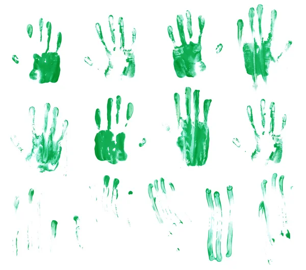 Multiple palm prints — Stock Photo, Image