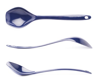 Mavi plastik mutfak Kepçe kaşık