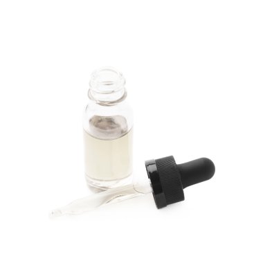 Bir pipet ile küçük şişe