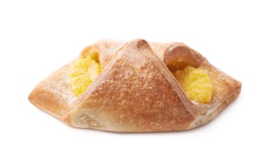 Sarı kremalı tatlı ekmek topuz