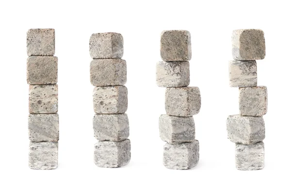 Pilha pilha de pedras esfriando uísque — Fotografia de Stock