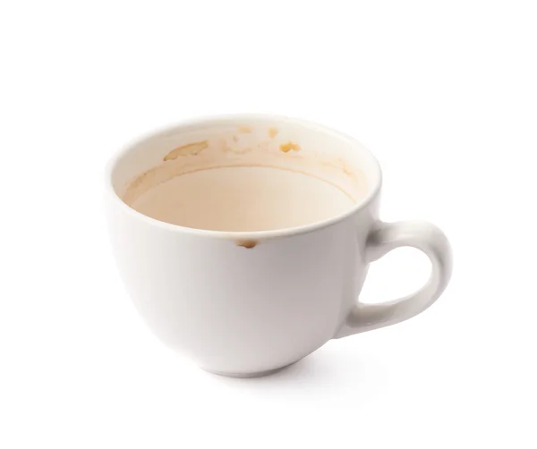 Used empty cup of coffeefo — Stock Photo, Image