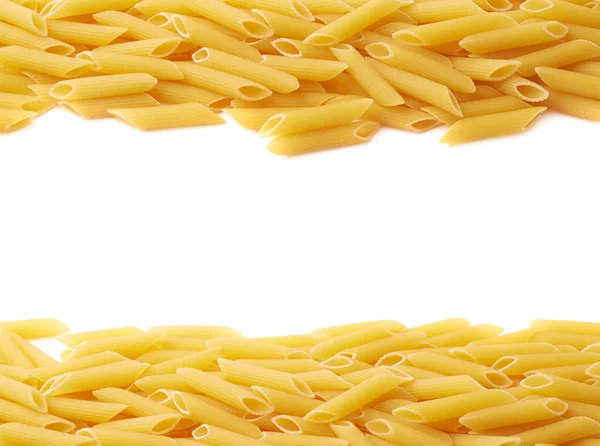 Dried penne pasta composition — ストック写真