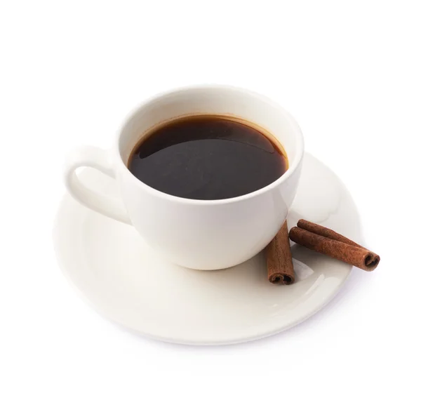 Tarçın fincan kahve — Stok fotoğraf