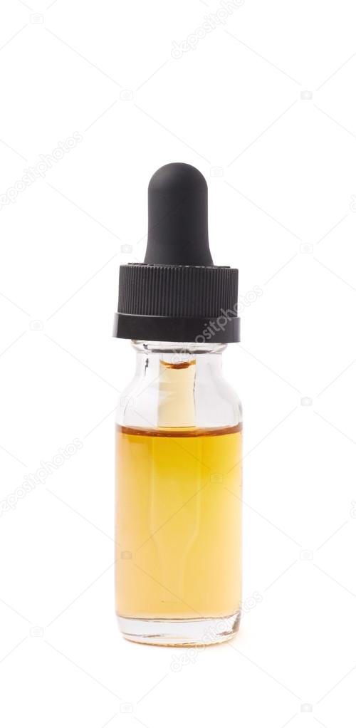 Small bottle with a pipette