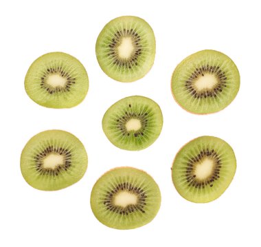 Dilimlenmiş kivi bölüm